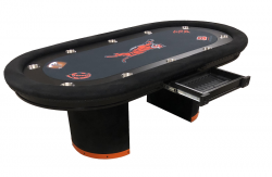 Oval poker table