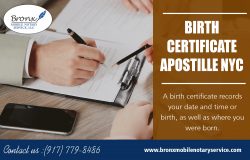 Birth Certificate Apostille NYC