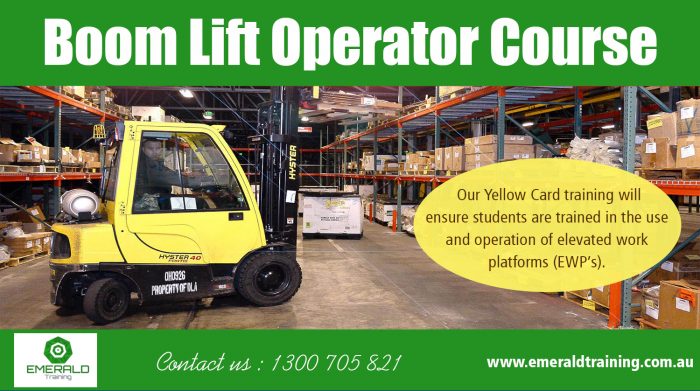 Boom Lift Operator Course