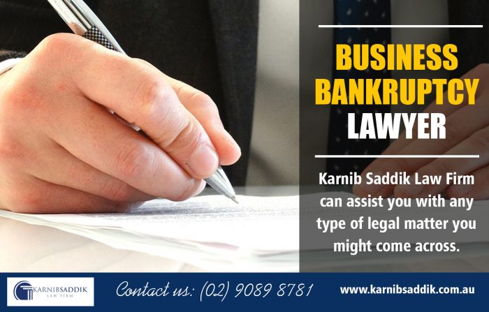 Business Bankruptcy Lawyer | Call-0290898781 | karnibsaddik.com.au