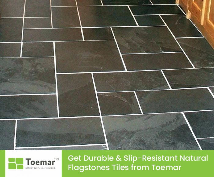 Get Durable & Slip-Resistant Natural Flagstones Tiles from Toemar