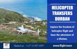 Helicopter Transfers Durban | Call – 27729976907 | www.flight.tours