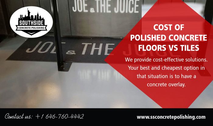 Cost of Polished Concrete Floors vs Tiles