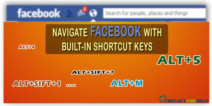 Navigate Your Facebook Account with Built-In Shortcut Keys!