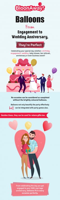 Balloons – From Engagement to Wedding Anniversary, They’re Perfect