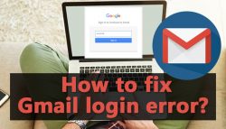 How to fix Gmail login error?