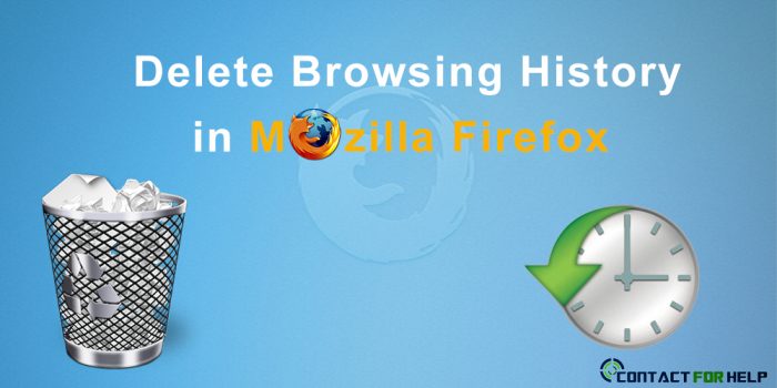 How to Delete Browsing History in Mozilla Firefox