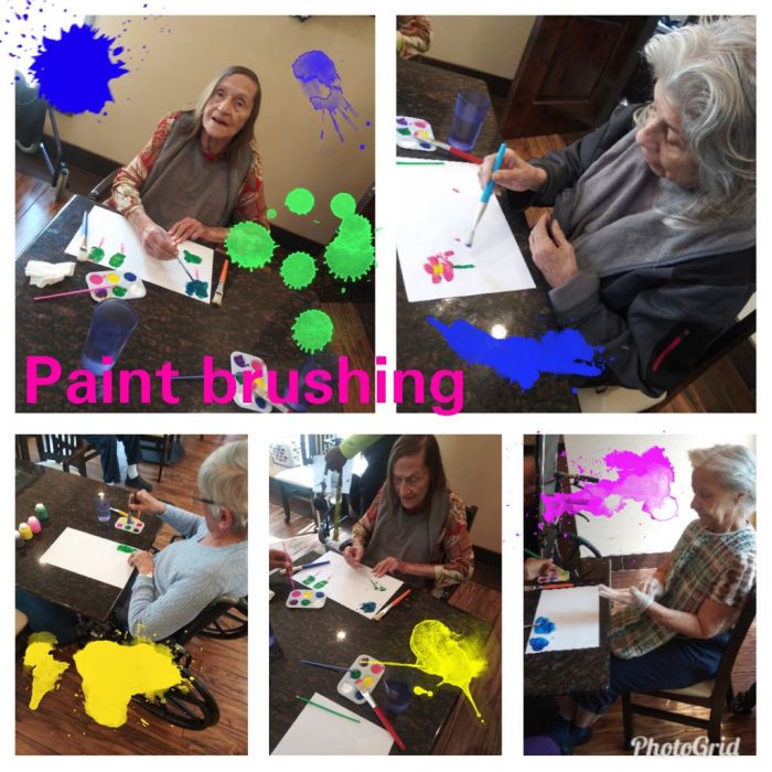 Painitng Competition at Season’s Alzheimer’s Care and Assisted Living