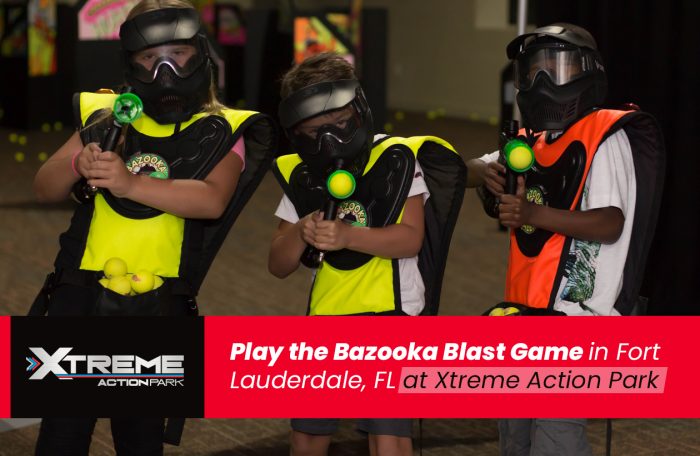 Play the Bazooka Blast Game in Fort Lauderdale, FL at Xtreme Action Park