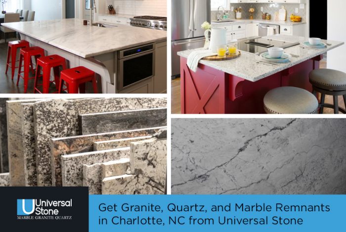 Get Granite, Quartz, and Marble Remnants in Charlotte, NC from Universal Stone