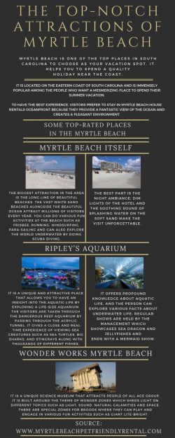 Visitors prefer to stay in Myrtle Beach house rentals oceanfront
