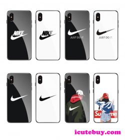 ナイキ iPhone11ケース Nike iPhone11Proケース NIKE iPhone11 Pro Maxケース 強化ガラス保護カバー お ...