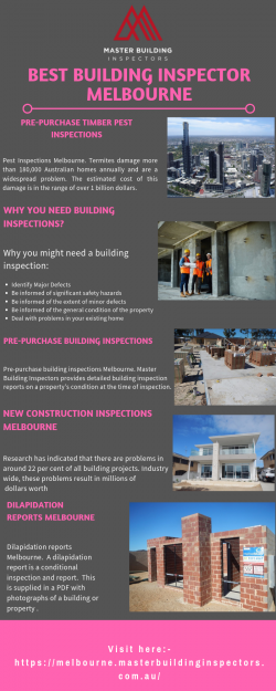 One of the Best Building Inspector Melbourne