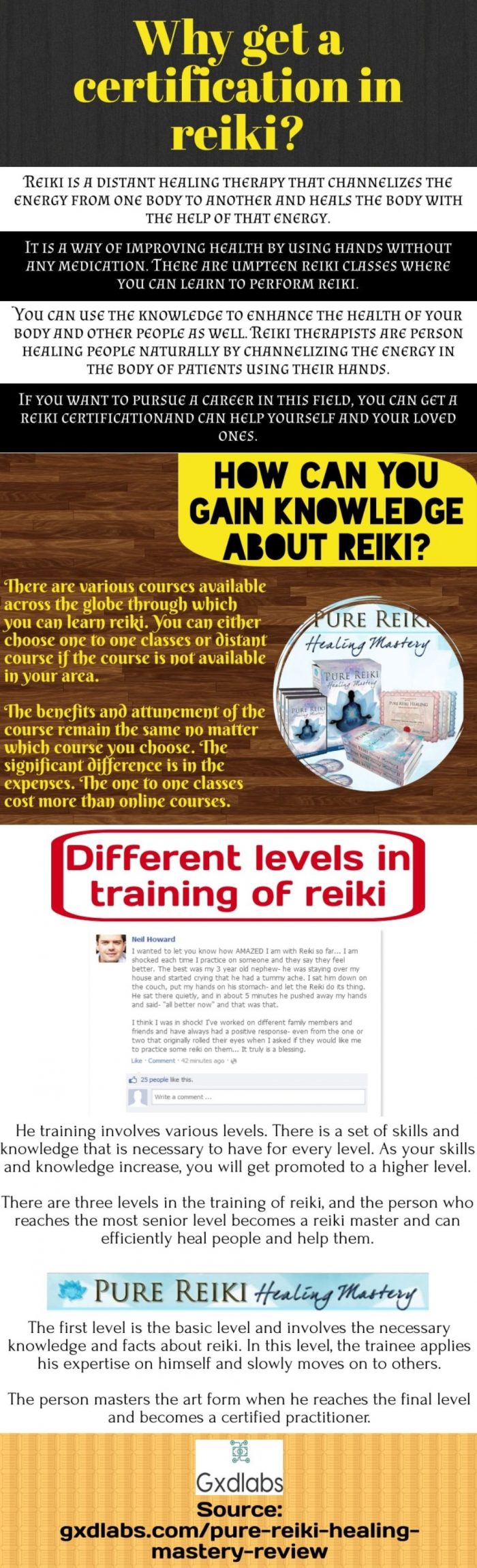How can you gain knowledge about reiki?