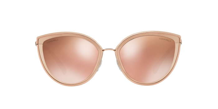 Chanel Cat eye Sunglasses CH4222 54 18-karat pink gold & Pink gold Sunglasses