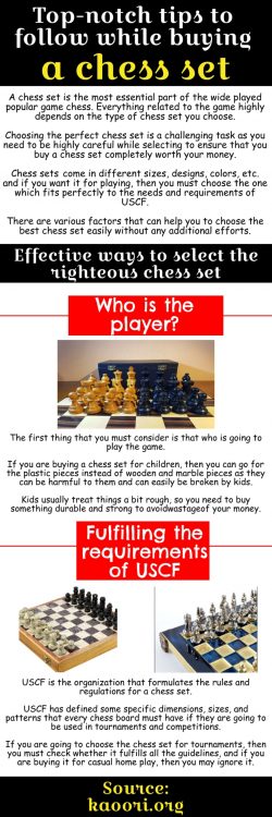 Amazing guidelines to choose the most suitable chess set