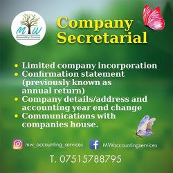 Company secretarial services uk | MW Accounting Services