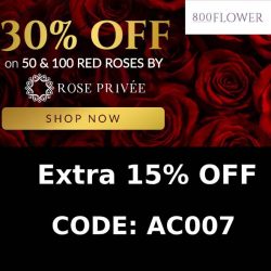 800flowers Coupon Code: Extra 10% Off on Everything: AC007