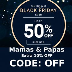 Mamas & Papas coupon code with extra 10% off.