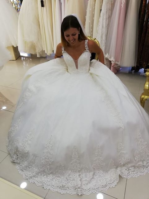Günstig Brautkleider Prinzessin | Hochzeitskleider mit Spitze Online