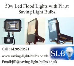 50w Led Flood Lights with Pir at Saving Light Bulbs