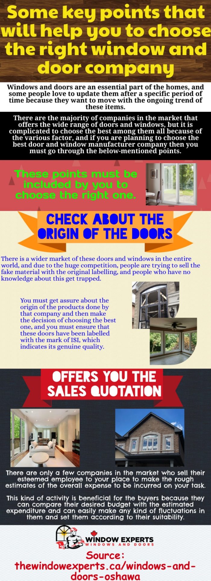 Best replacements for the doors and windows