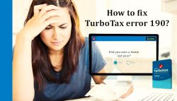 How to fix TurboTax error 190?