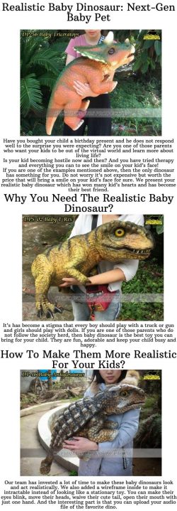 Realistic Baby Dinosaur Next-Gen Baby Pet
