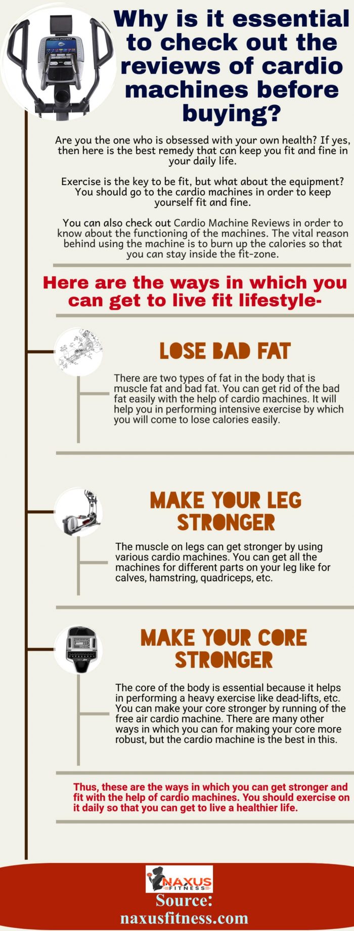 Reasons due to which you can come to use the cardio machine for your health