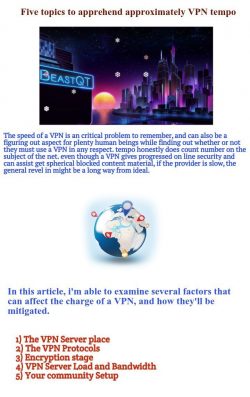 Five topics to apprehend approximately VPN tempo