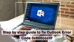 Step by step guide to fix Outlook Error Code 0x800ccc0f