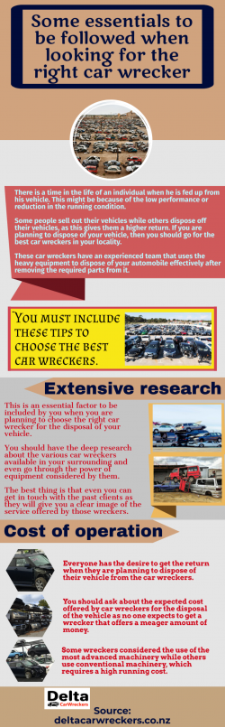Important to use car wrecking services