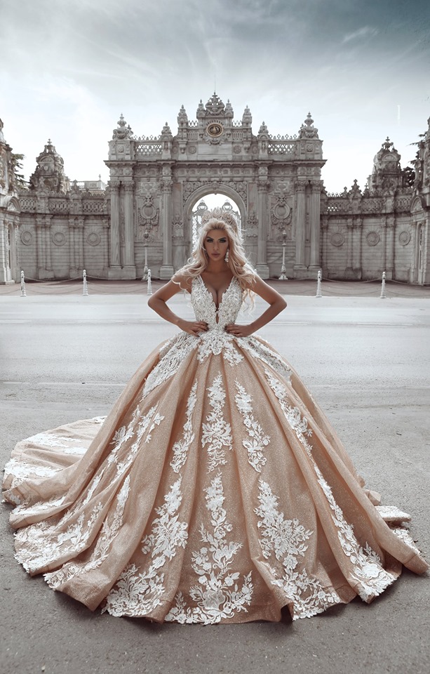 Luxus Brautkleider Prinzessin | Hochzeitskleider mit Spitze Online