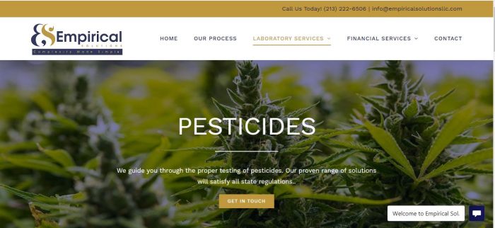Pesticides testing