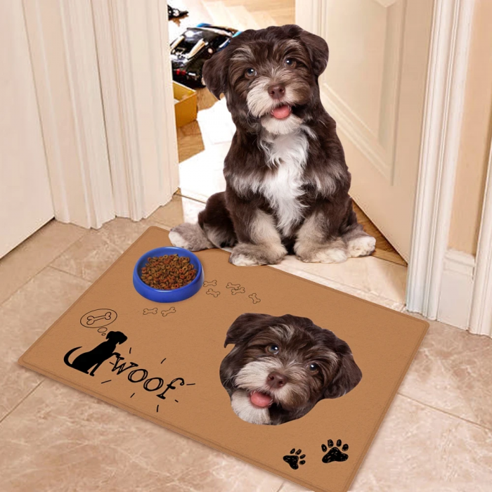 Custom Indoor & Outdoor Pet Doormat-Welcome Door mat With Your Pet’s Photo And Name