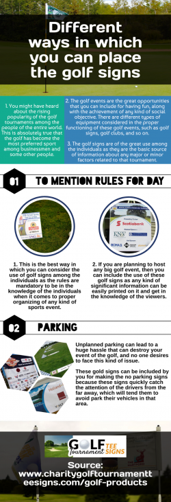 The role of sponsors in providing signs to the golf game