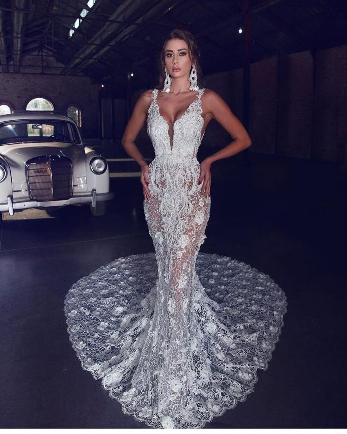 Luxus Brautkleider Meerjungfrau | Spitze Brautmoden Hochzeitskleider