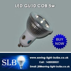 Buy LED GU10 COB 5w at Saving Light Bulbs