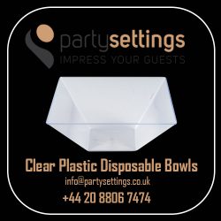 Clear Plastic Disposable Bowls