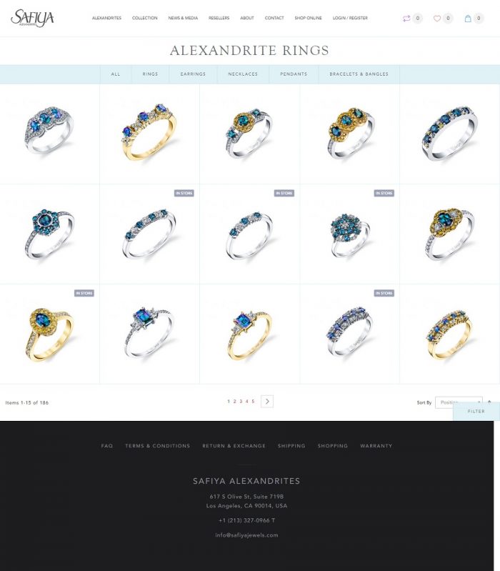 alexandrite wedding rings