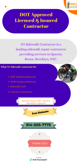Infographic NY Sidewalk Contractor