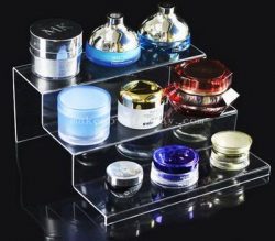 Clear acrylic makeup display rack – Design and manufacturing service