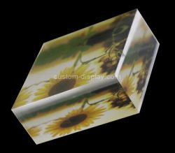 Custom acrylic UV printing display block, plexiglass display block