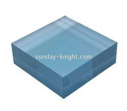 Custom blue acrylic display block ABK-048