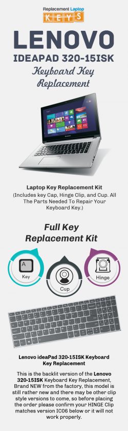 Get Lenovo ideaPad 320-15ISK Keyboard Key from Replacement Laptop Keys