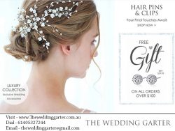 Bridal Hairclips & Hairpins At The Wedding Garter