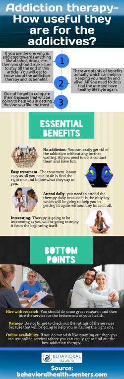 Some of the varying kinds of addiction treatments!