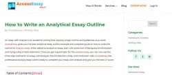 Analytical essay