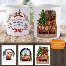 3D Preview – Personalized Christmas Girls Friends Mugs