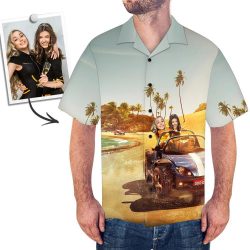 Custom Face Hawaiian Shirt Men’s All Over Print Shirt